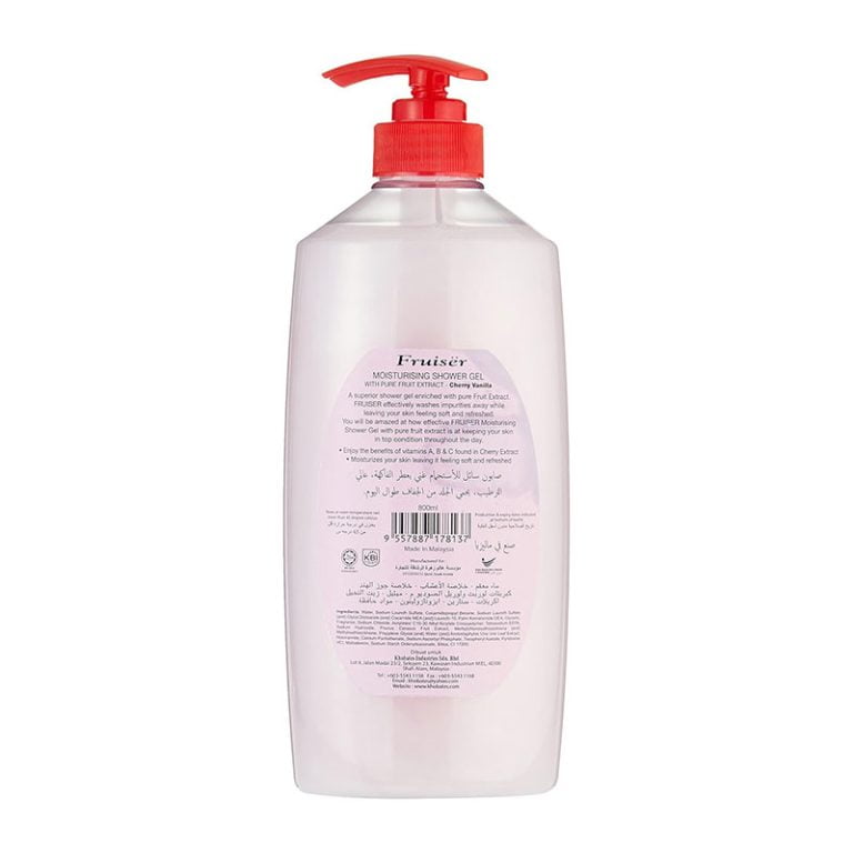 Fruiser Moisturising Cherry Vanilla Shower Gel - 800ml