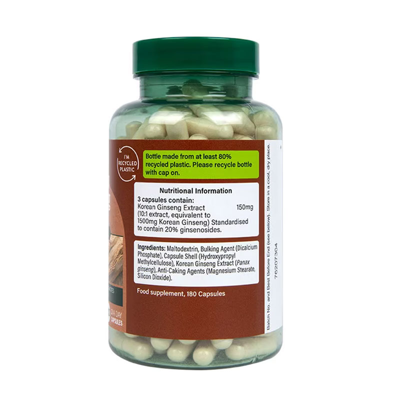 Holland & Barrett Korean Ginseng 1500 mg - 180 capsules