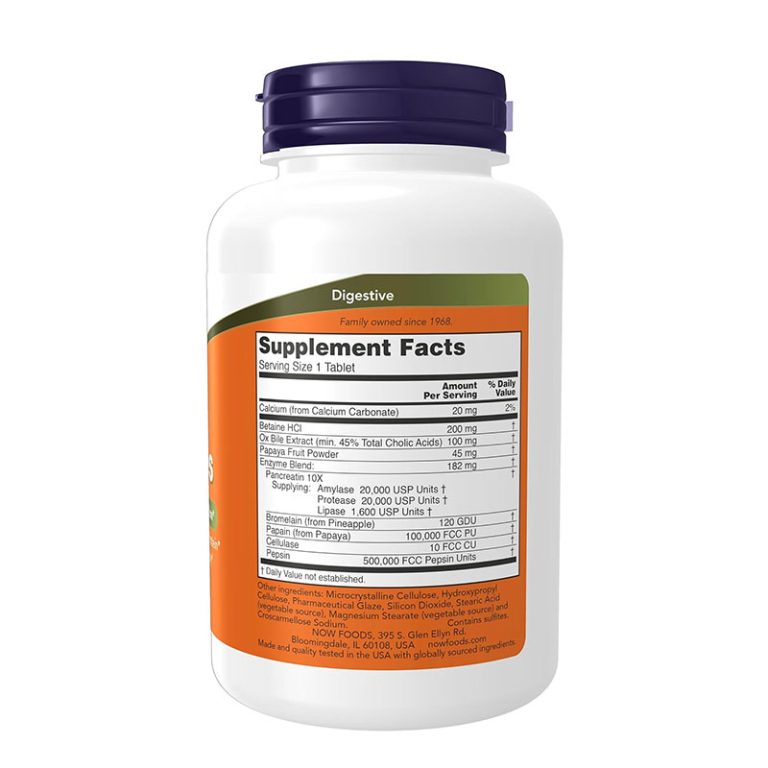 Now Super Enzymes - 180 Tablets