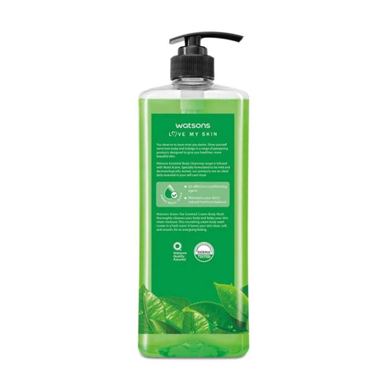 Watsons Green Tea Softening & Moisturising Gel Body Wash – 1000ml