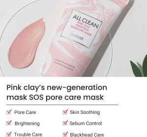 Heimish All Clean Pink Clay Purifying Wash-Off Mask - 150gm