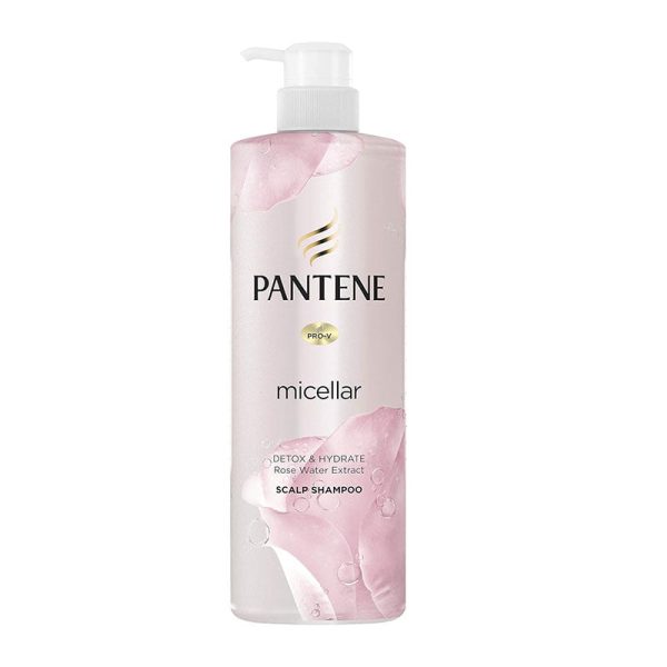 Pantene Micellar Detox & Hydrate Rose Water Extract Scalp Shampoo - 530ml