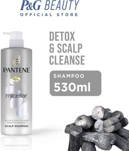 Pantene Micellar Detox & Scalp Cleanse White Charcoal Extract Scalp Shampoo - 530ml