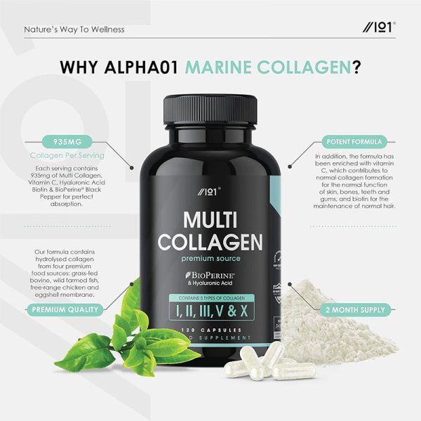 Alpha01 Multi Collagen Complex - 120 Capsules