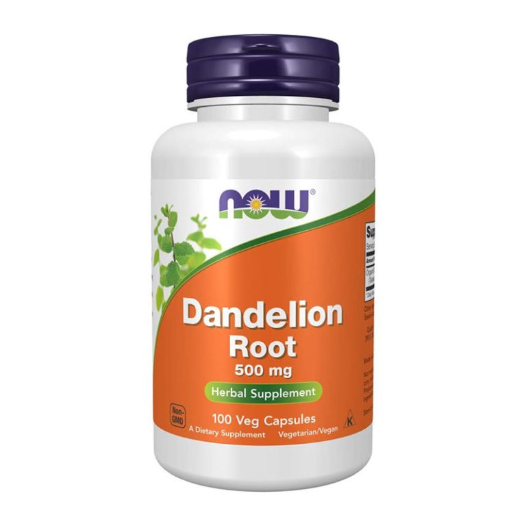Now Dandelion Root 500 mg - 100 Veg Capsules