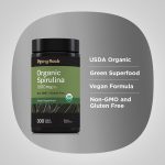 Piping Rock Organic Spirulina 1000mg - 300 Tablets