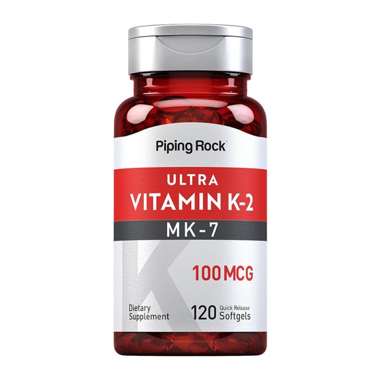 Piping Rock Vitamin K2 MK7 100 mcg - 120 Softgels