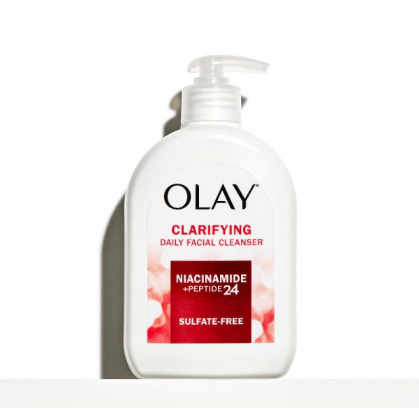 Olay Clarifying Daily Facial Cleanser Niacinamide + Peptide24 - 473ml