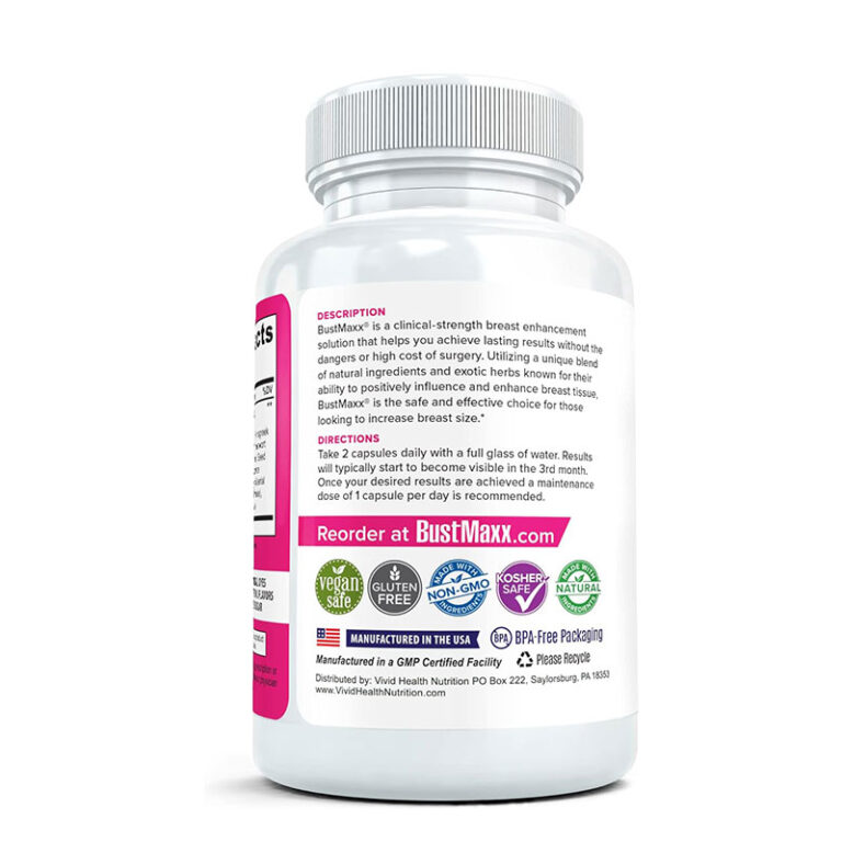 BustMaxx Natural Enhancement Supplement - 60 Capsules