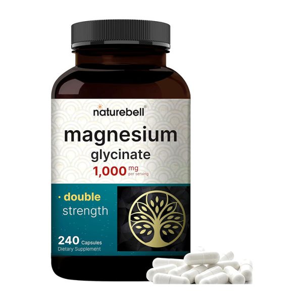 NatureBell Magnesium Glycinate Capsules 1000mg – 240 Capsules