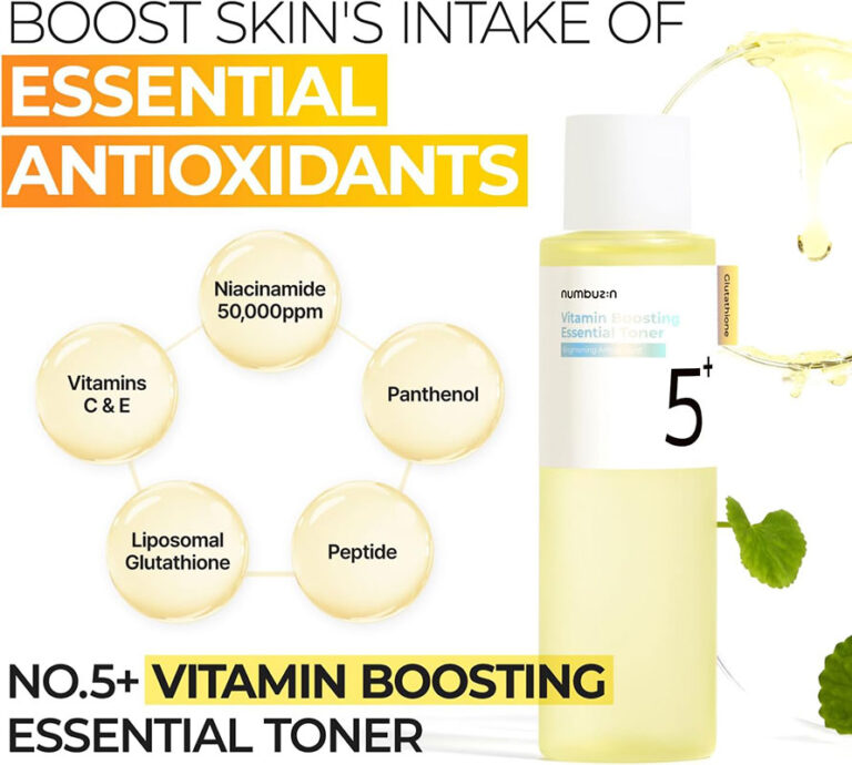 Numbuzin No.5+ Vitamin Boosting Essential Toner - 200ml
