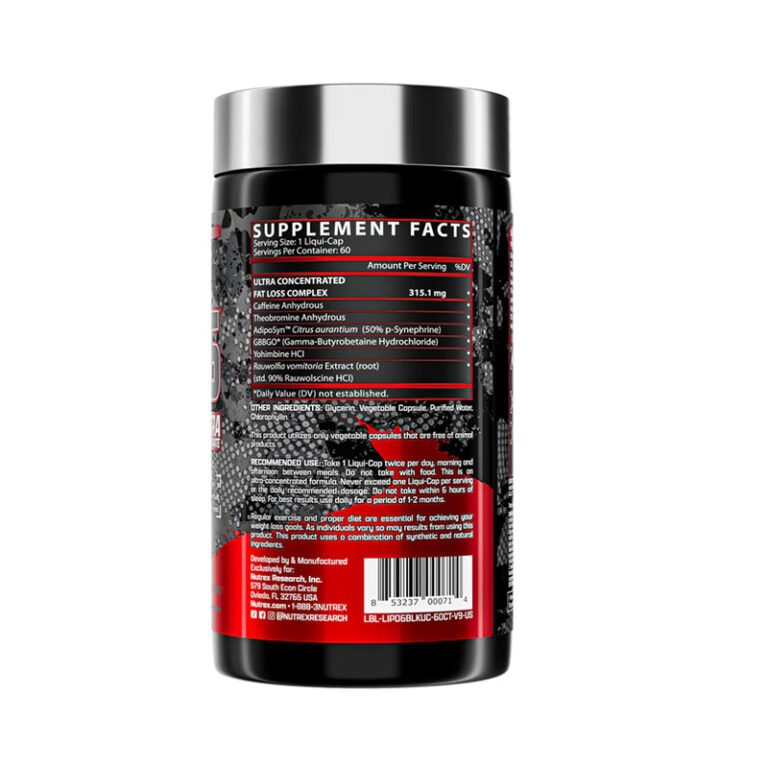Nutrex Lipo-6 Black UC - 60 Capsules
