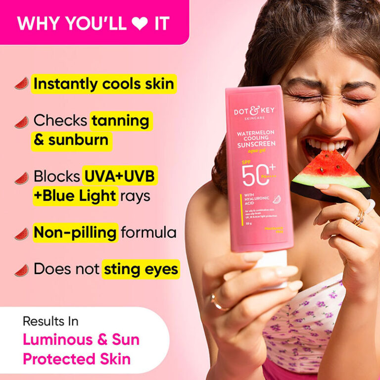 Dot & Key Watermelon Hyaluronic Cooling Sunscreen SPF 50 PA+++ (80ml)