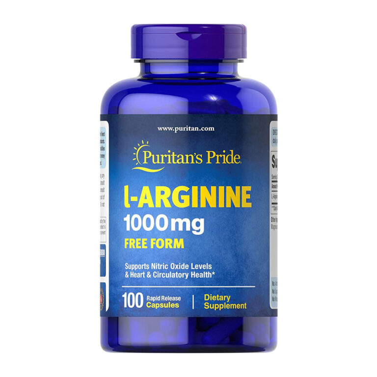 Puritan's Pride L-arginine 1000 Mg - 100 Capsules