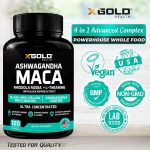 X Gold Health Ashwagandha Maca - 120 Capsules