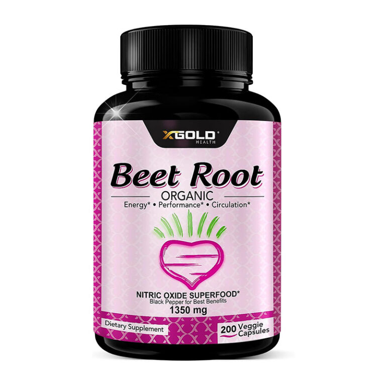 X Gold Health Beet Root 1350mg - 200 Veggie Caps
