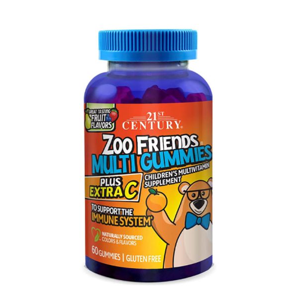 21st Century Zoo Friends Multi - 60 Gummies