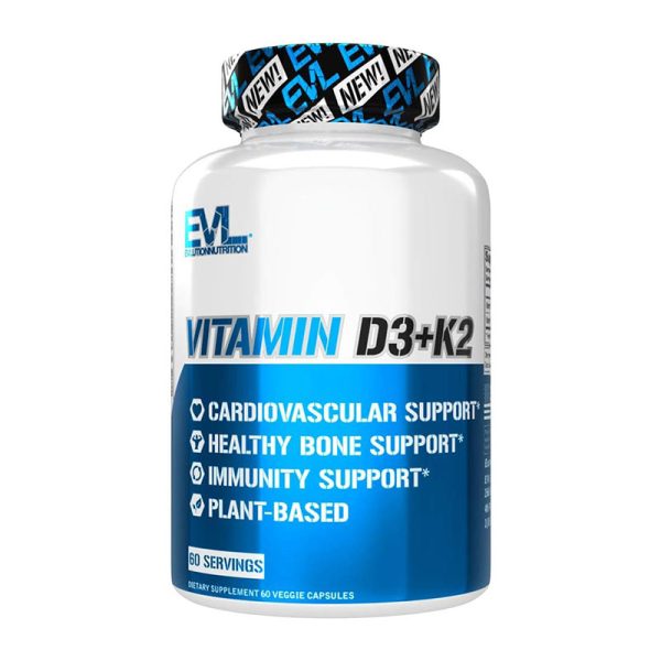 Evlution Nutrition Vitamin D3 + K2 60 - Capsules