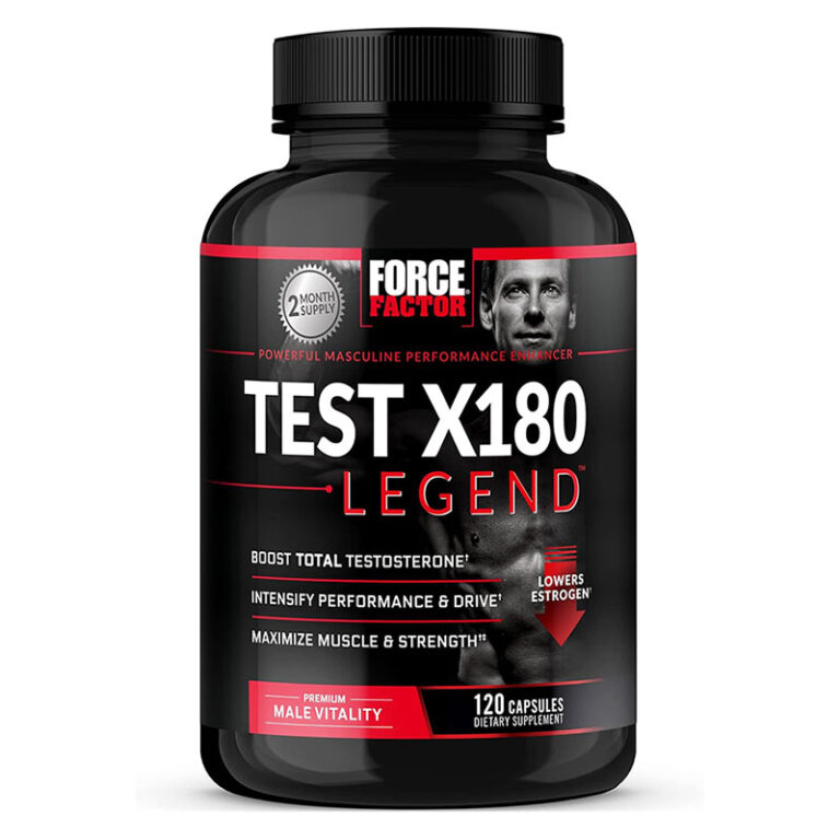 FORCE FACTOR TESTOSTERONE BOOSTERS TEST X180 LEGEND - 120 CAPSULES