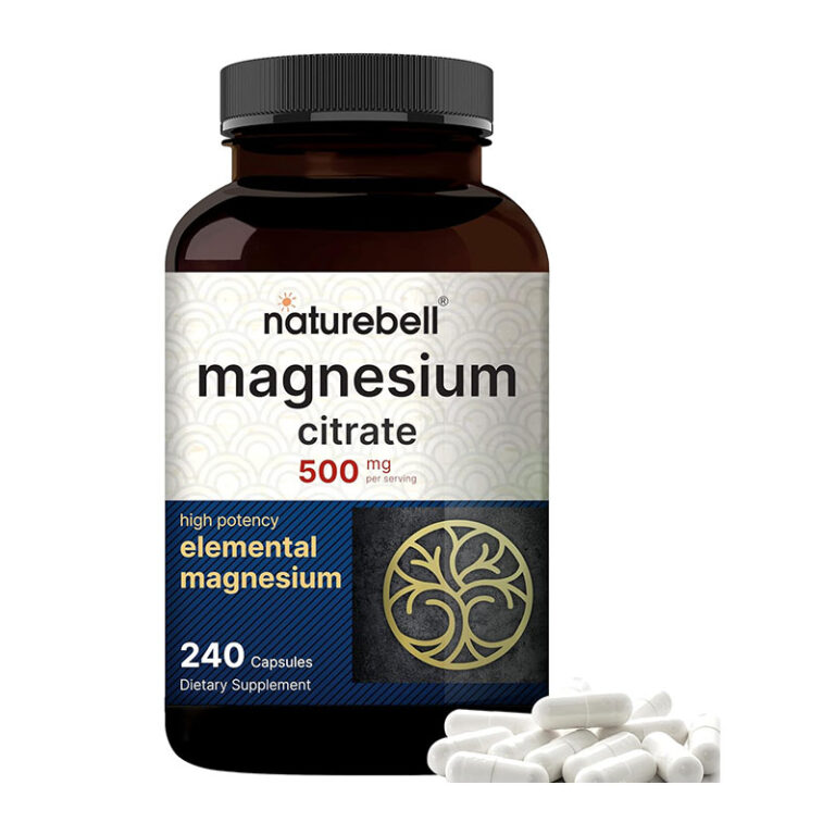 NatureBell Magnesium Citrate 500mg - 240 Capsule