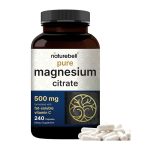 NatureBell Pure Magnesium Citrate 500mg - 240 Capsule