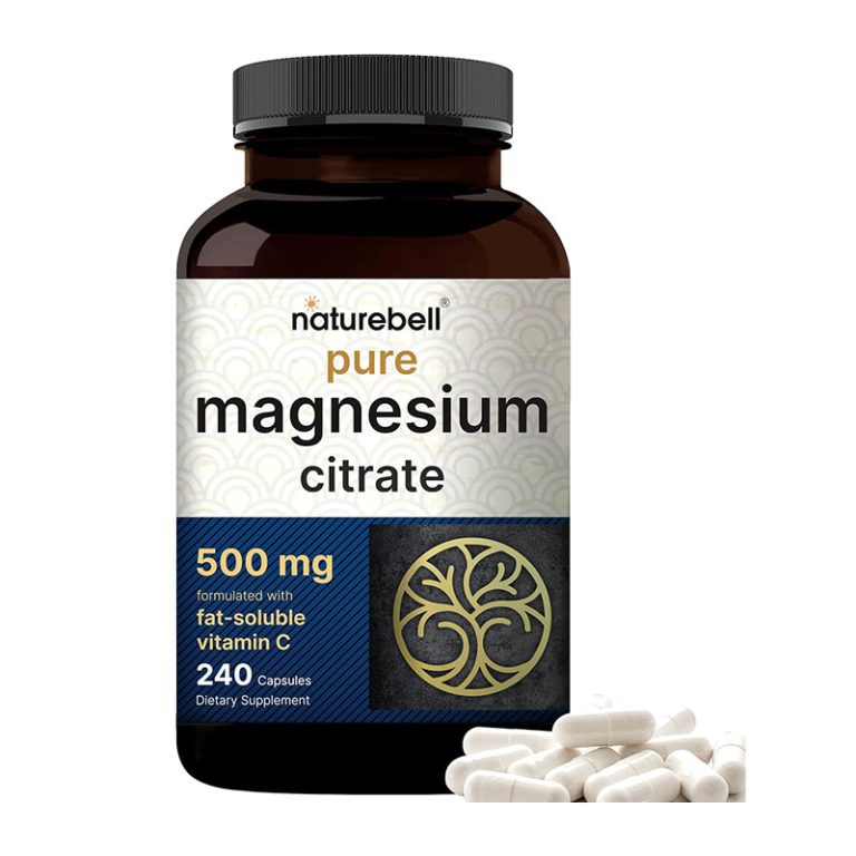 NatureBell Pure Magnesium Citrate 500mg - 240 Capsule