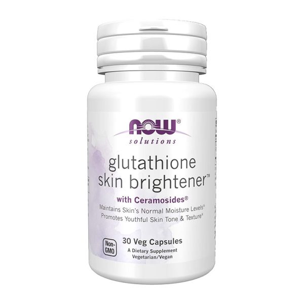Now Glutathione Skin Brightener with Ceramosides 30 Capsules