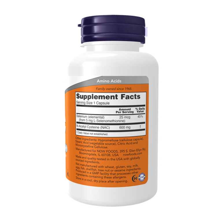 Now NAC 600mg - 100 capsules