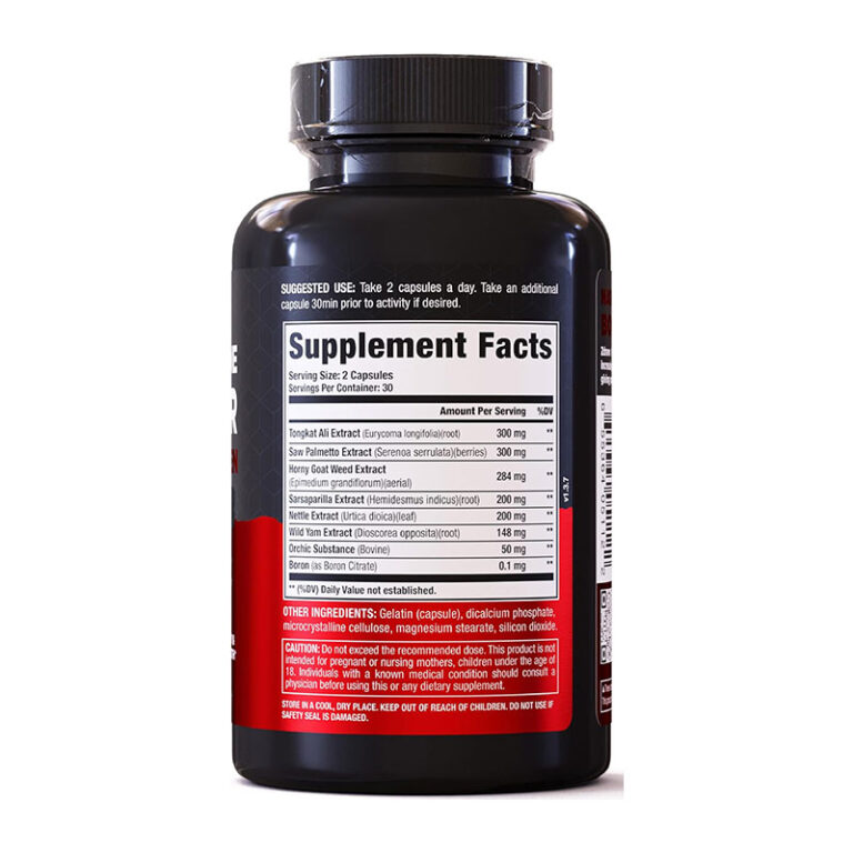 Zdravo Nutrition Testosterone Booster for Men Ultra Power - 60 Caps