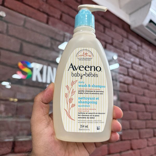 Aveeno Baby Daily Moisture Wash & Shampoo – 354ml
