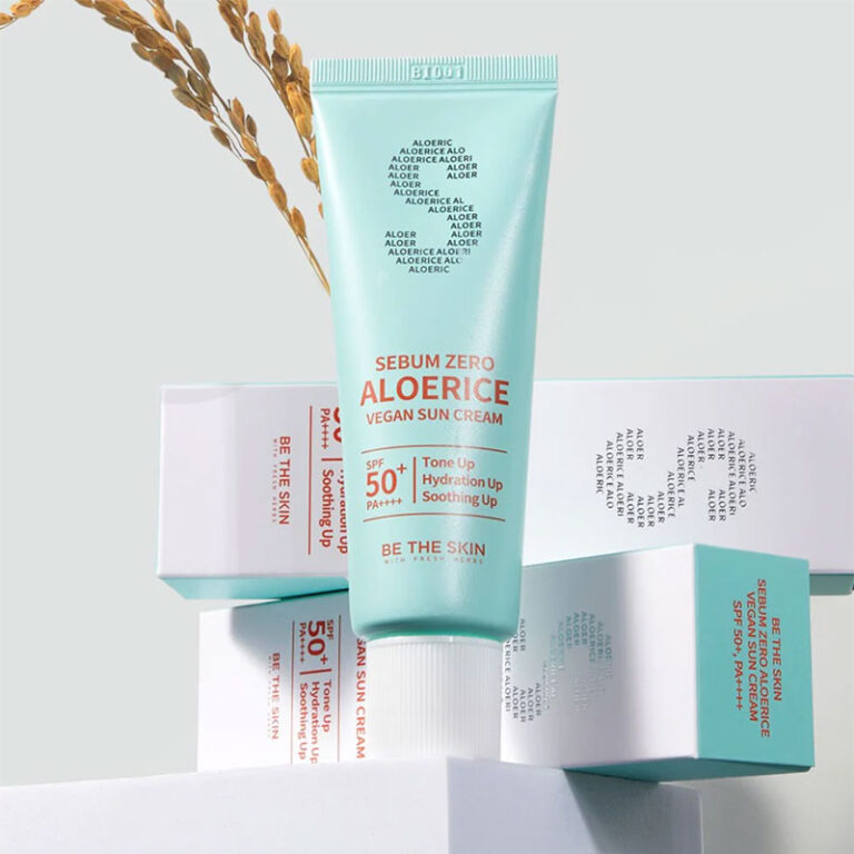 Be The Skin Sebum Zero Aloerice Vegan Sun Cream SPF 50+ PA++++ (50ml)