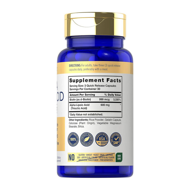 Carlyle Alpha Lipoic Acid 600mg - 90 Capsules