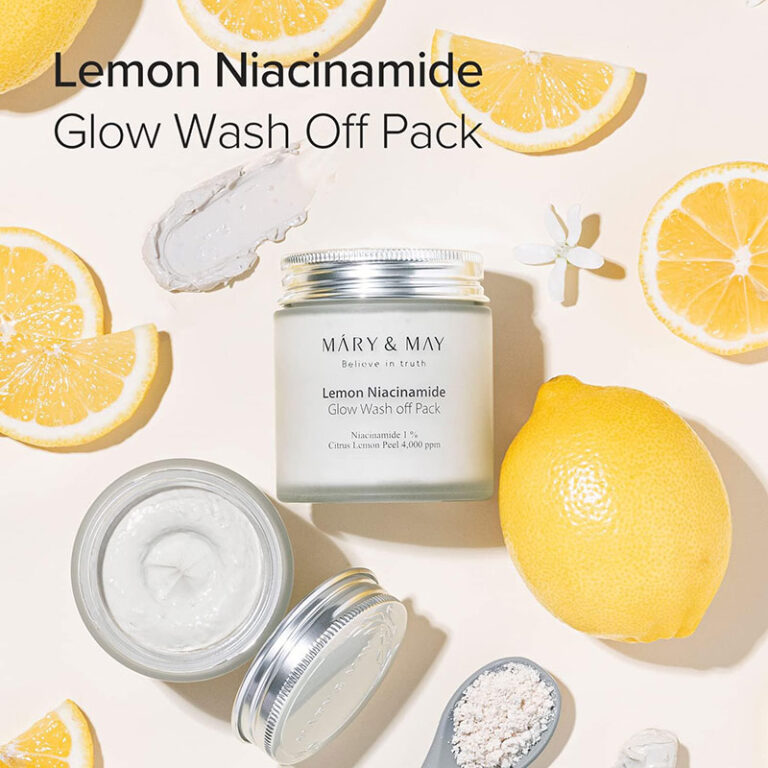 Mary & May Lemon Niacinamide Glow Wash off Pack - 125gm