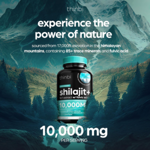 Thinbi Gold Grade Shilajit+ 10000mg - 90 Capsules