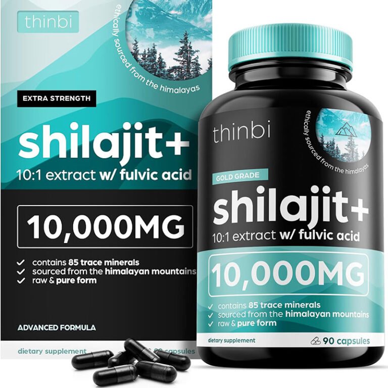 Thinbi Gold Grade Shilajit+ 10000mg - 90 Capsules