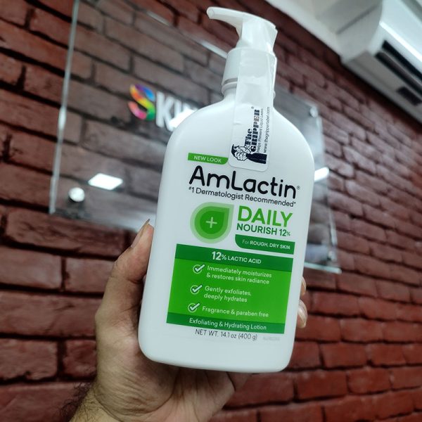 AmLactin Daily 12% Lactic Acid Moisturizing Lotion for Rough and Dry Skin - 400gm