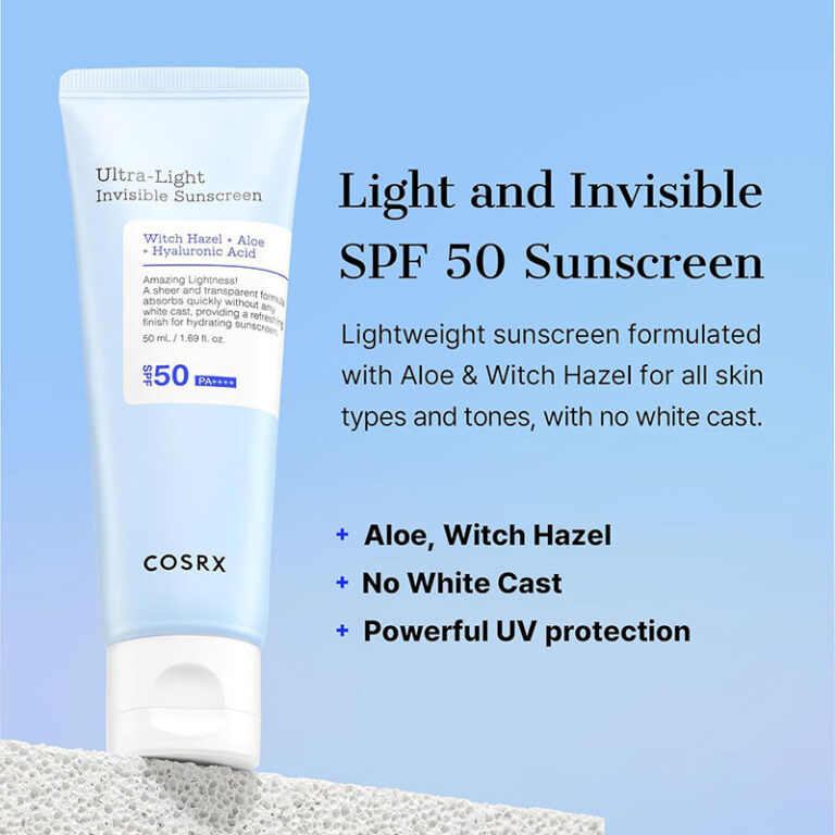 COSRX Ultra-Light Invisible Sunscreen SPF50 PA++++ (50ML)