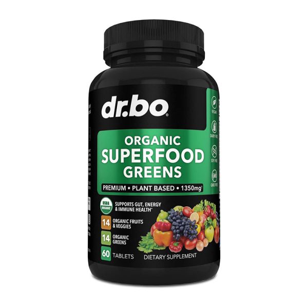 Dr.bo Organic Superfood Greens - 60 Capsules