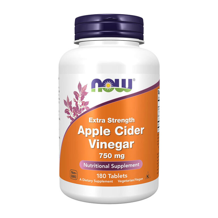 NOW Foods Apple Cider Vinegar Extra Strength 750 mg - 180 Tablets