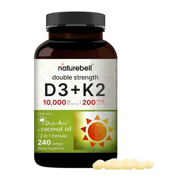 NatureBell Vitamin D3 K2 - 240 Softgels