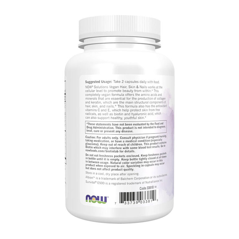 Now Foods Hair Skin & Nails - 90 Vegan Veg Capsules