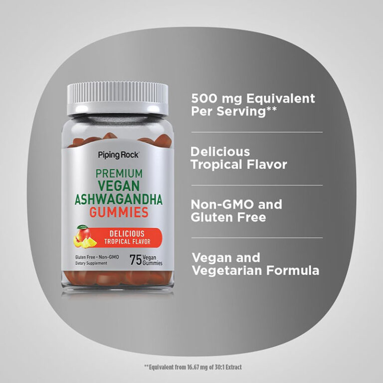 Piping Rock Ashwagandha - 75 Gummies