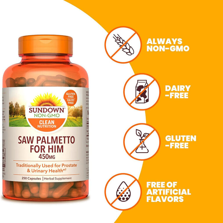 Sundown Saw Palmetto For Him - 250 Capsules