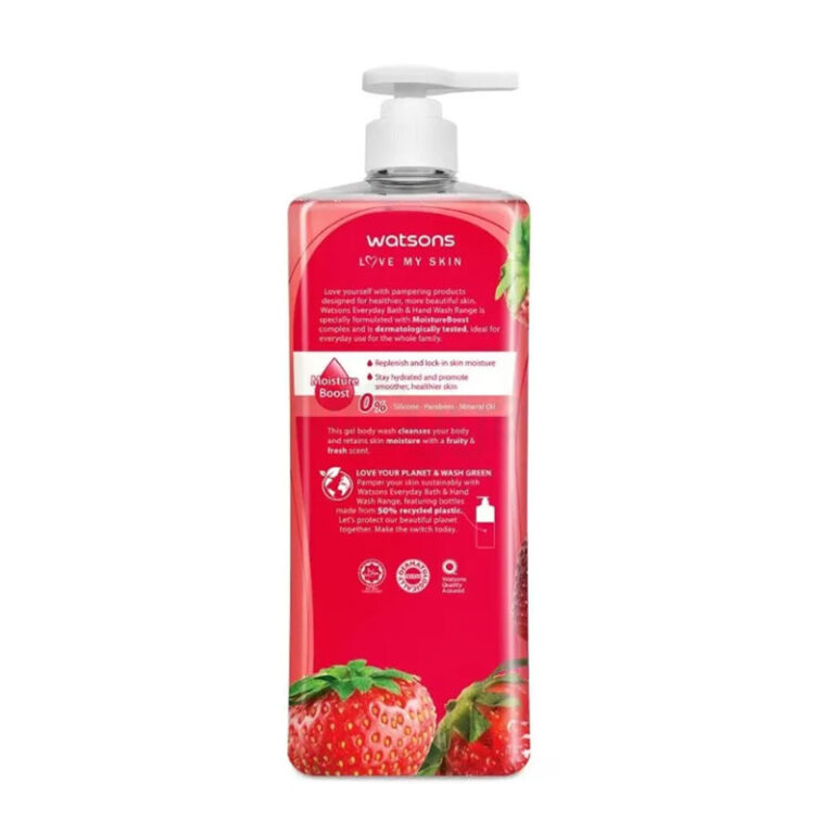 Watsons Strawberry Softening & Moisturising Gel Body Wash – 1000ml