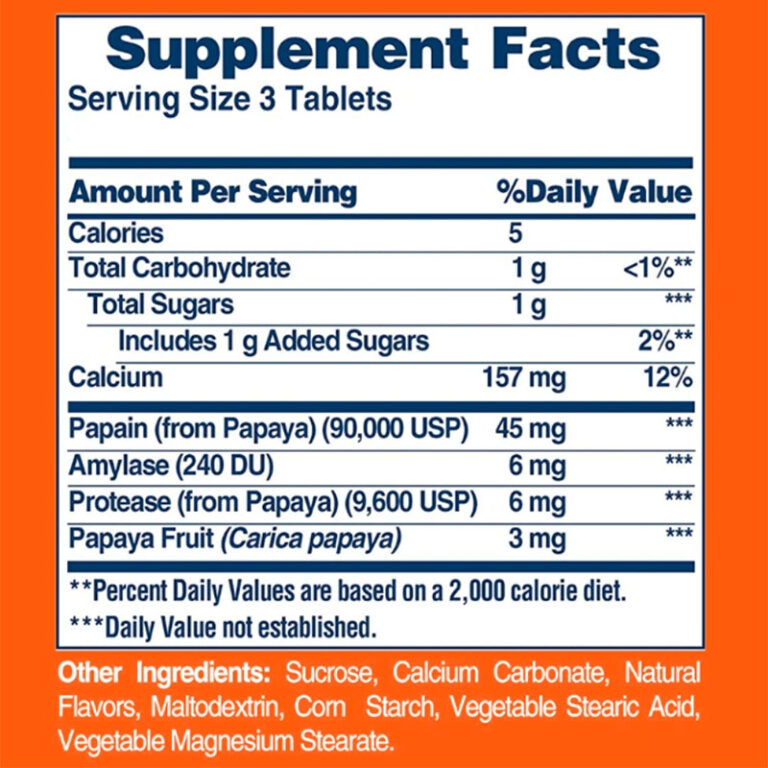 American Health Original Papaya Enzyme - 250 Tablets