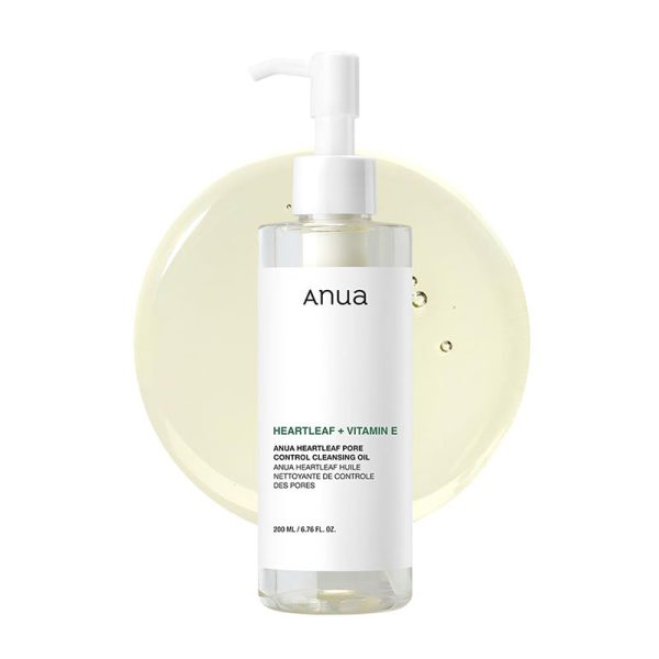 AnuaHeartleaf + Vitamin E Pore Control Cleansing Oil Mild - 200ml