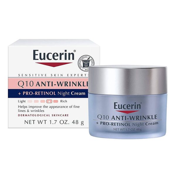 Eucerin Q10 Anti-Wrinkle + Pro-Retinol Night Cream - 48g