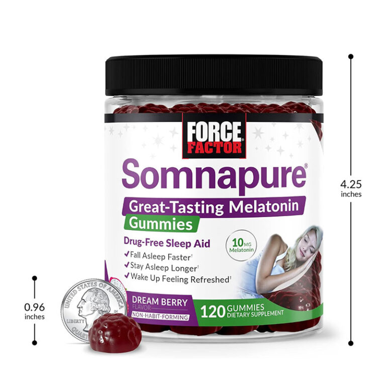 Force Factor Somnapure Melatonin 10mg - 120 Gummies