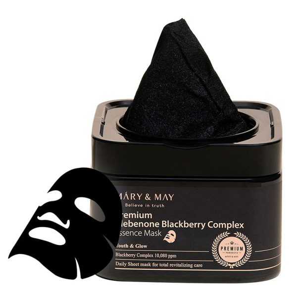 Mary&May Premium Idebenon Blackberry Complex Essence Mask (20EA)