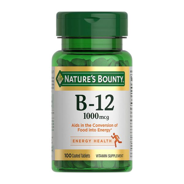 Nature’s Bounty Vitamin B-12 1000mcg – 100 Tablets
